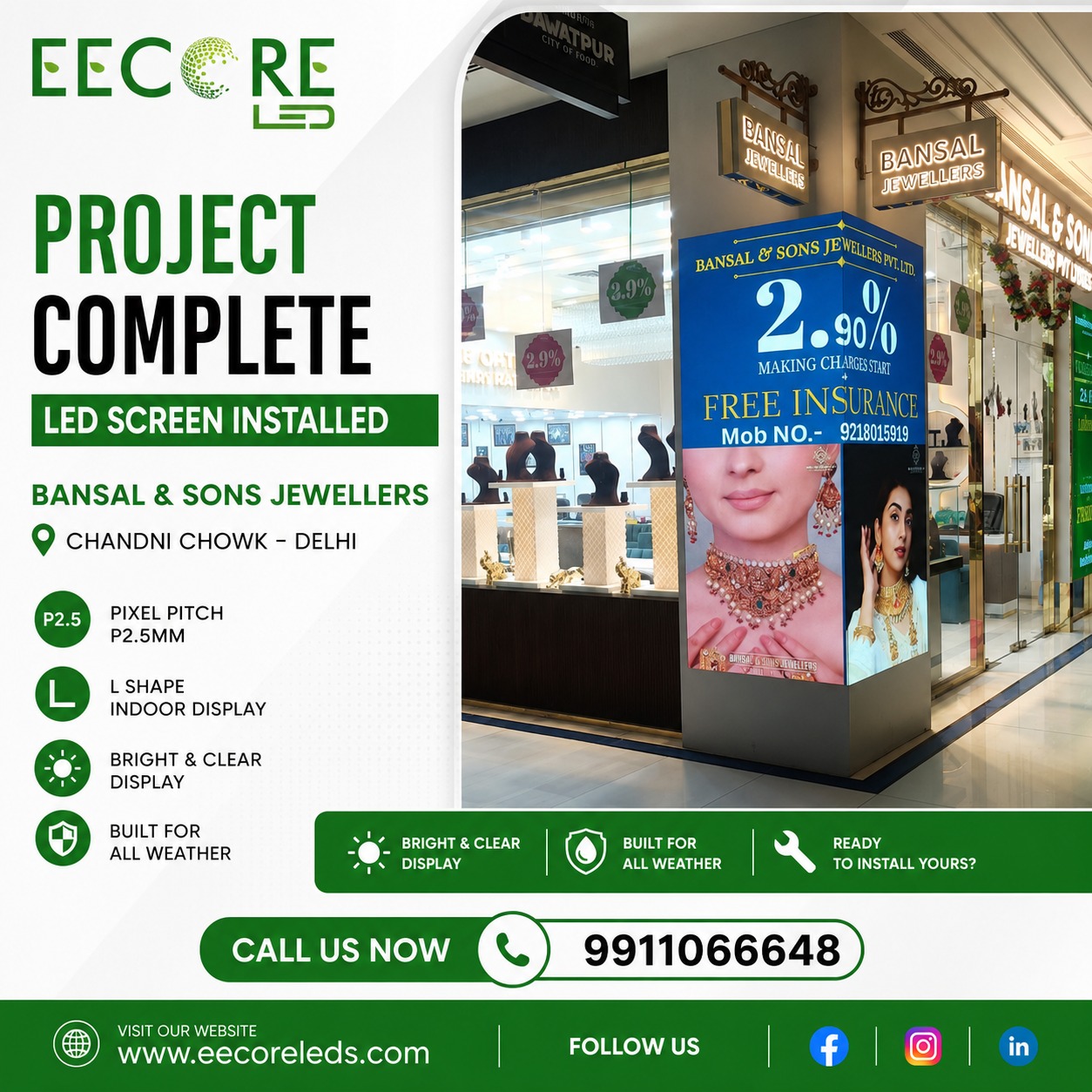Indoor LED Screen Project